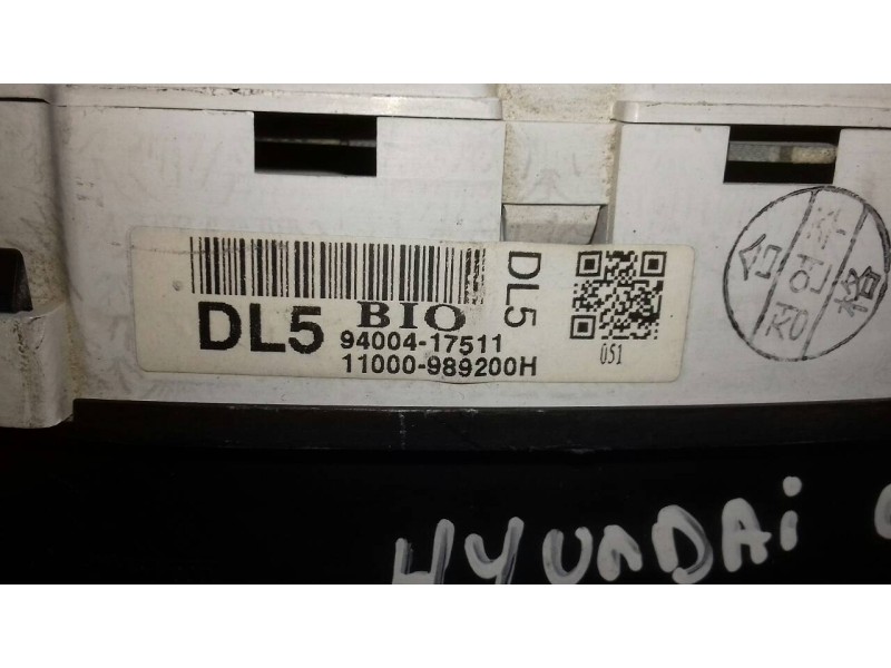 Recambio de cuadro instrumentos para hyundai matrix (fc) 1.5 crdi 16v gls referencia OEM IAM 9400417511 11000989200H DL5