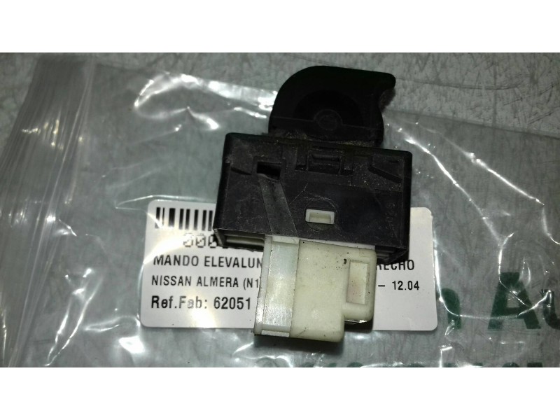 Recambio de mando elevalunas delantero derecho para nissan almera (n16/e) acenta referencia OEM IAM 62051  5 PINES