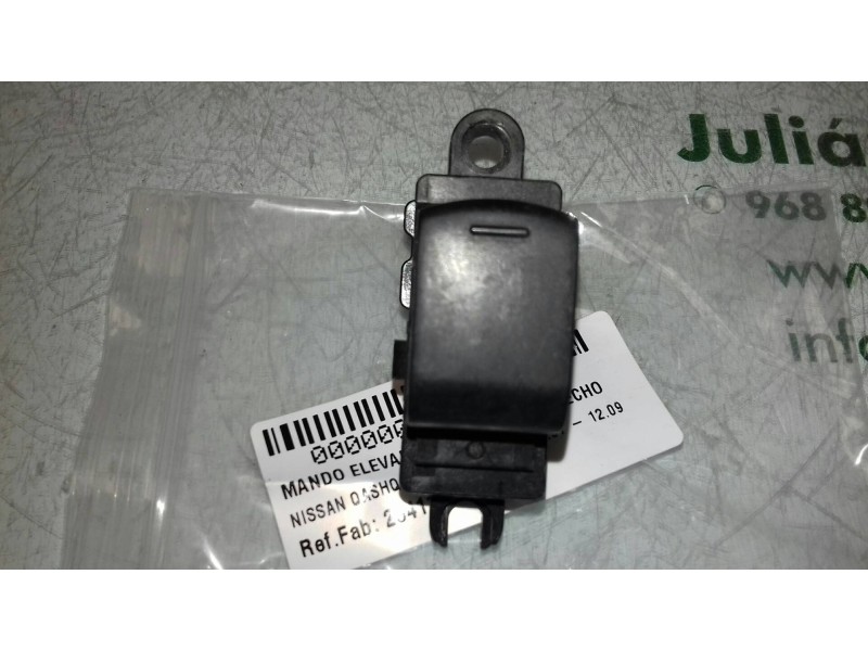 Recambio de mando elevalunas trasero derecho para nissan qashqai (j10) tekna referencia OEM IAM 25411JD000  5 + 1 PINES