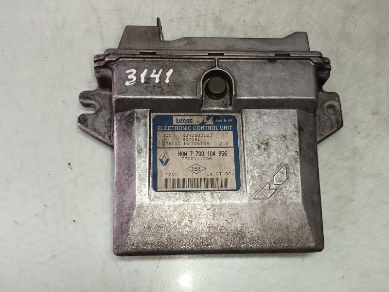 Recambio de centralita motor uce para renault kangoo (f/kc0) alize referencia OEM IAM 7700104956 7700111206 LUCAS