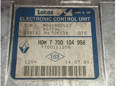 Recambio de centralita motor uce para renault kangoo (f/kc0) alize referencia OEM IAM 7700104956 7700111206 LUCAS 2
