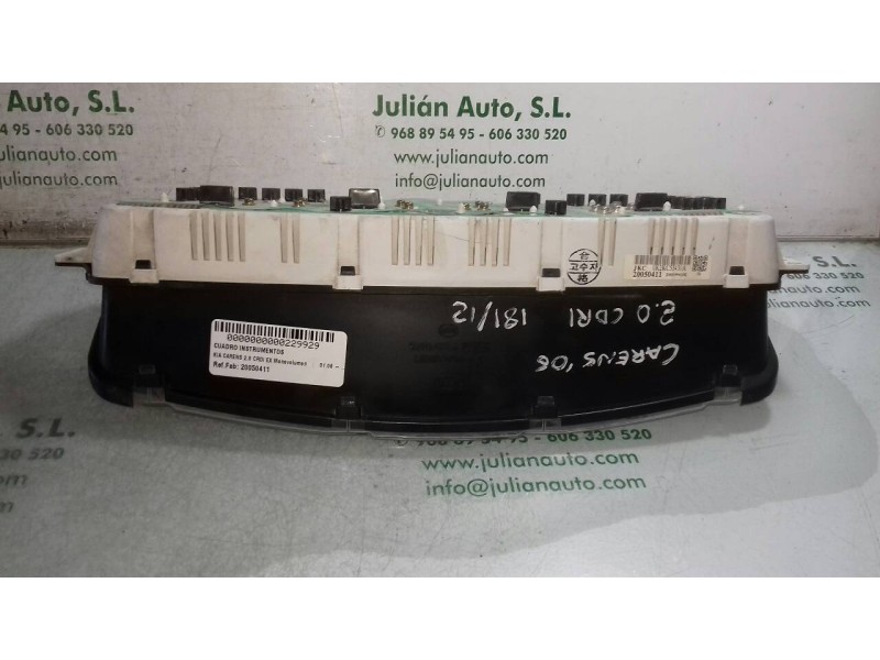 Recambio de cuadro instrumentos para kia carens 2.0 crdi ex monovolumen referencia OEM IAM 20050411 0K2KC55430A 