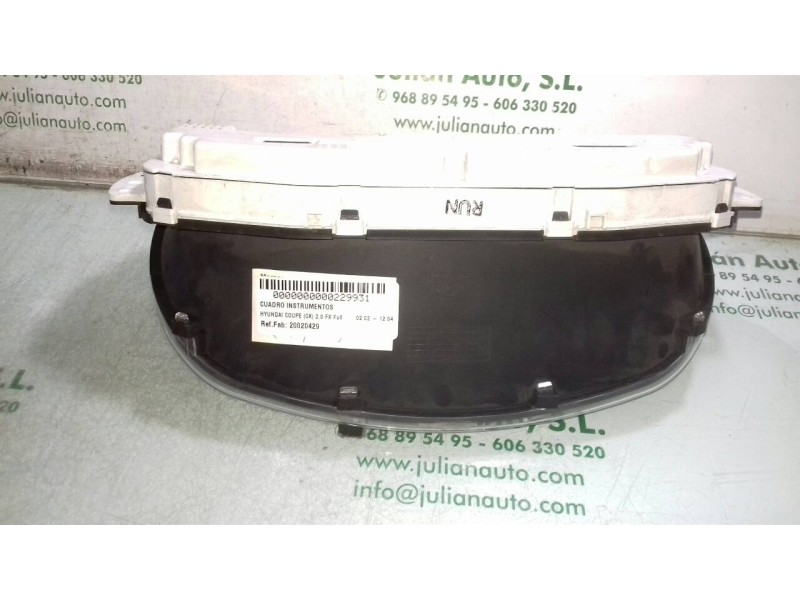 Recambio de cuadro instrumentos para hyundai coupe (gk) 2.0 fx full referencia OEM IAM 20020429 200345900H B24