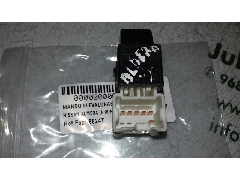 Recambio de mando elevalunas trasero derecho para nissan almera (n16/e) acenta referencia OEM IAM 8824T  5 + 1 PINES Recambio de mando elevalunas trasero derecho para nissan almera (n16/e) acenta referencia OEM IAM 8824T  5 + 1 PINES