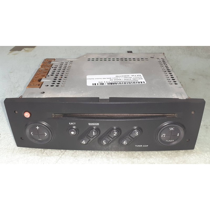 Recambio de sistema audio / radio cd para renault megane ii classic berlina confort authentique referencia OEM IAM 22DC27762  