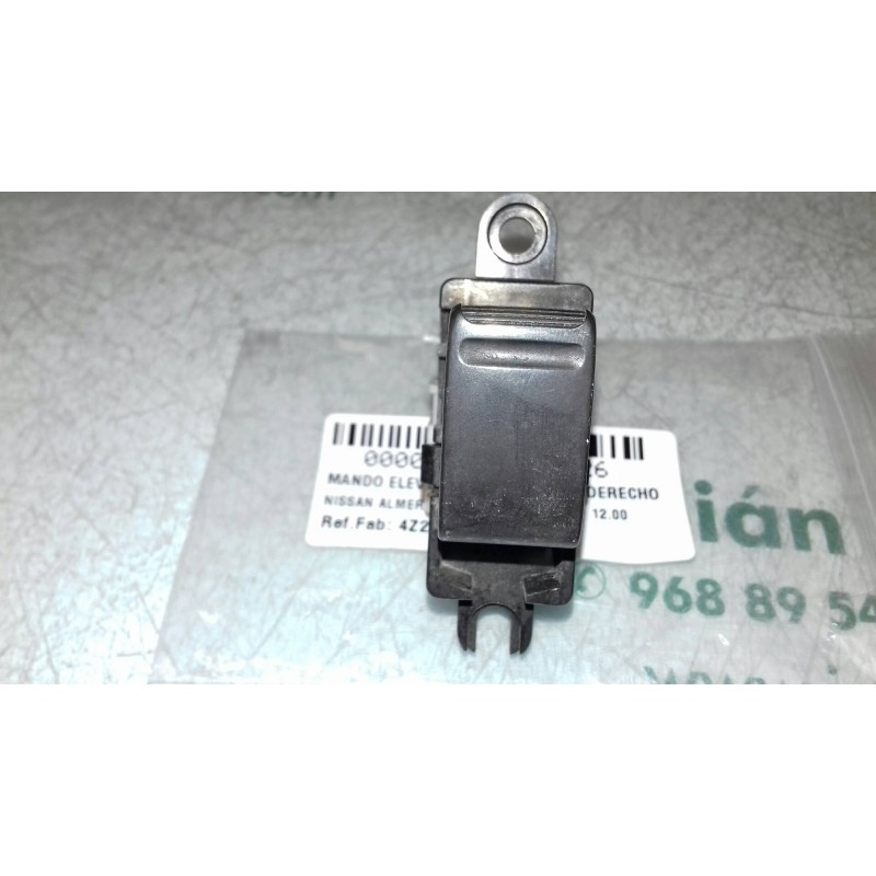 Recambio de mando elevalunas delantero derecho para nissan almera (n15) gx referencia OEM IAM 4Z237  5 + 1 PINES