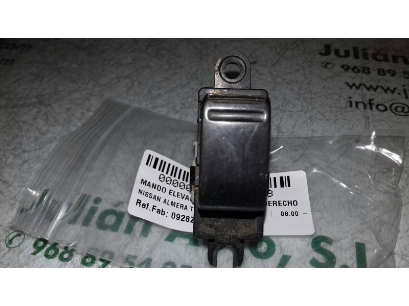 Recambio de mando elevalunas delantero derecho para nissan almera tino (v10m) ambience referencia OEM IAM 0928Z BLANCO 5 + 1 PIN