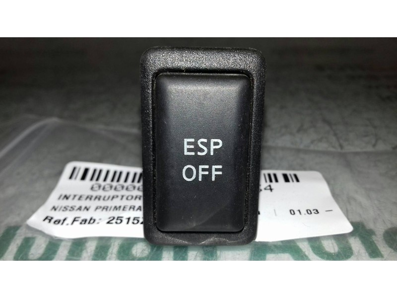 Recambio de interruptor para nissan primera berlina (p12) acenta referencia OEM IAM 2515Z 4 PINES ESP- OFF