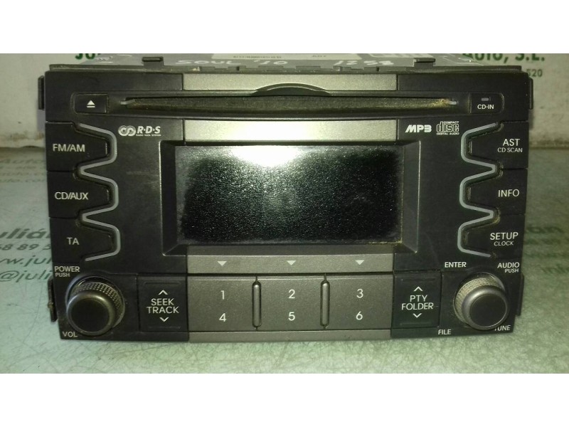 Recambio de sistema audio / radio cd para kia soul burner referencia OEM IAM A200AME 96140K400AMAE2 