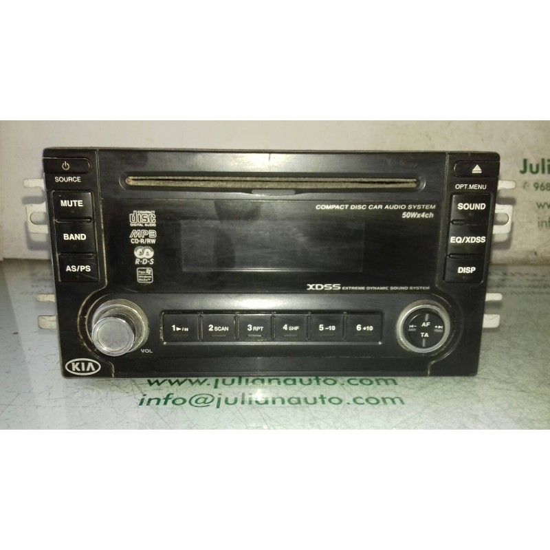 Recambio de sistema audio / radio cd para kia carens 2.0 crdi ex monovolumen referencia OEM IAM LACM5521EK M5521EK 