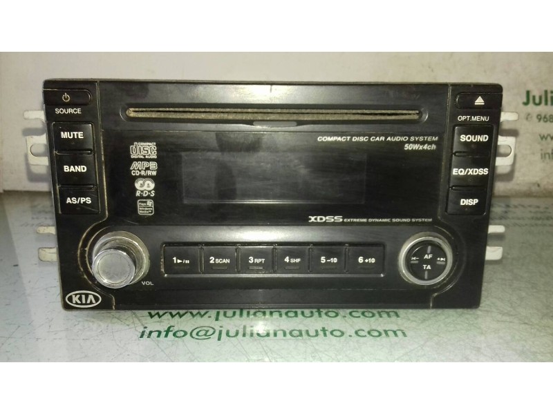 Recambio de sistema audio / radio cd para kia carens 2.0 crdi ex monovolumen referencia OEM IAM LACM5521EK M5521EK 