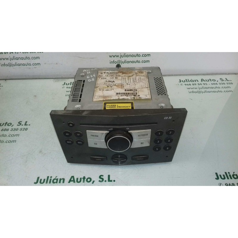 Recambio de sistema audio / radio cd para opel astra h berlina enjoy referencia OEM IAM 7644221310 13190856 BLAUPUNKT