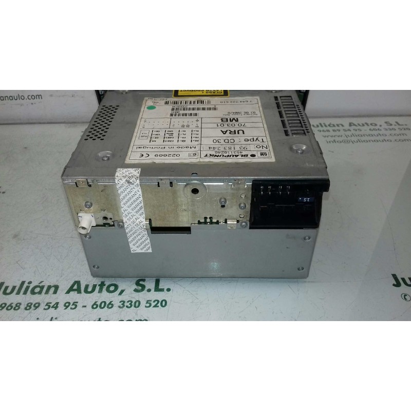 Recambio de sistema audio / radio cd para opel vectra c berlina comfort referencia OEM IAM 7644222610 93183244 BLAUPUNKT