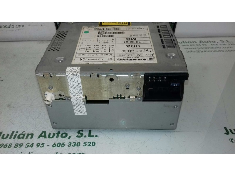 Recambio de sistema audio / radio cd para opel vectra c berlina comfort referencia OEM IAM 7644222610 93183244 BLAUPUNKT