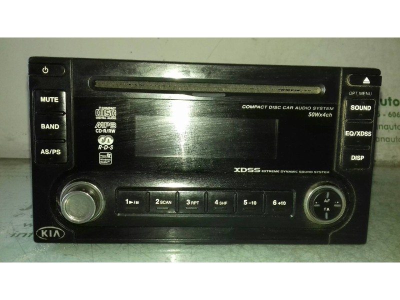 Recambio de sistema audio / radio cd para kia rio 1.5 crdi ex1 referencia OEM IAM LACM5520EK  