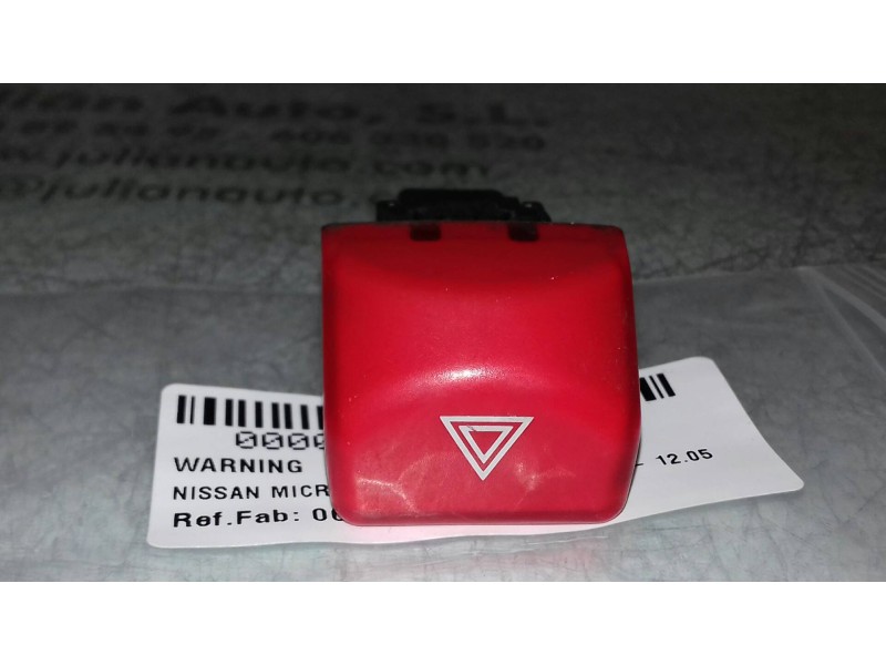 Recambio de warning para nissan micra (k12e) acenta referencia OEM IAM 06019  4 PINES