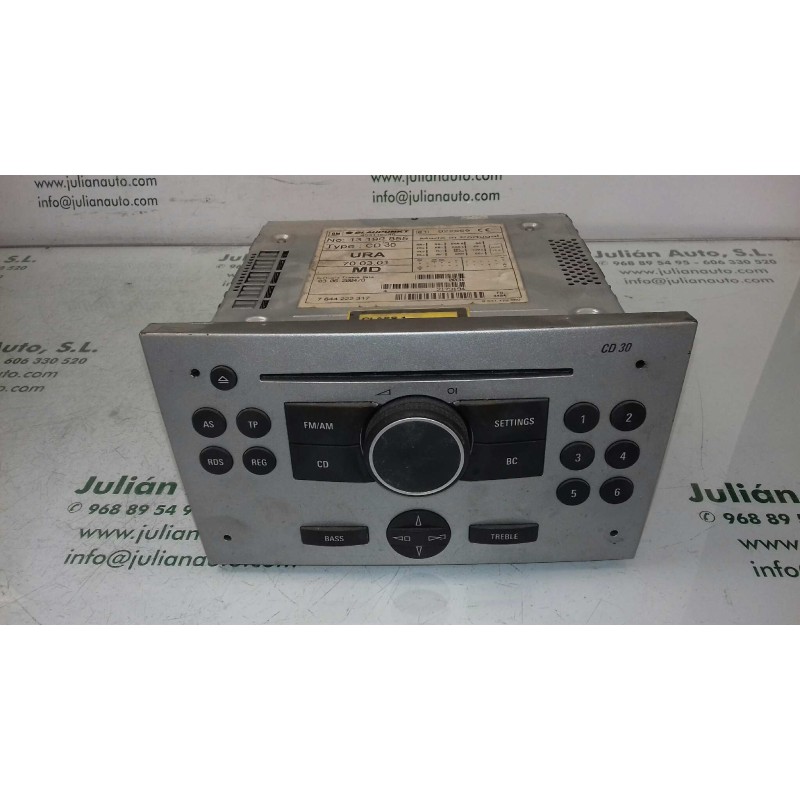 Recambio de sistema audio / radio cd para opel meriva cosmo referencia OEM IAM 7644222317 13190855 BLAUPUNKT