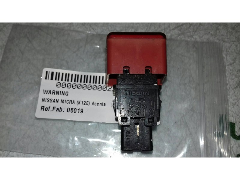 Recambio de warning para nissan micra (k12e) acenta referencia OEM IAM 06019  4 PINES