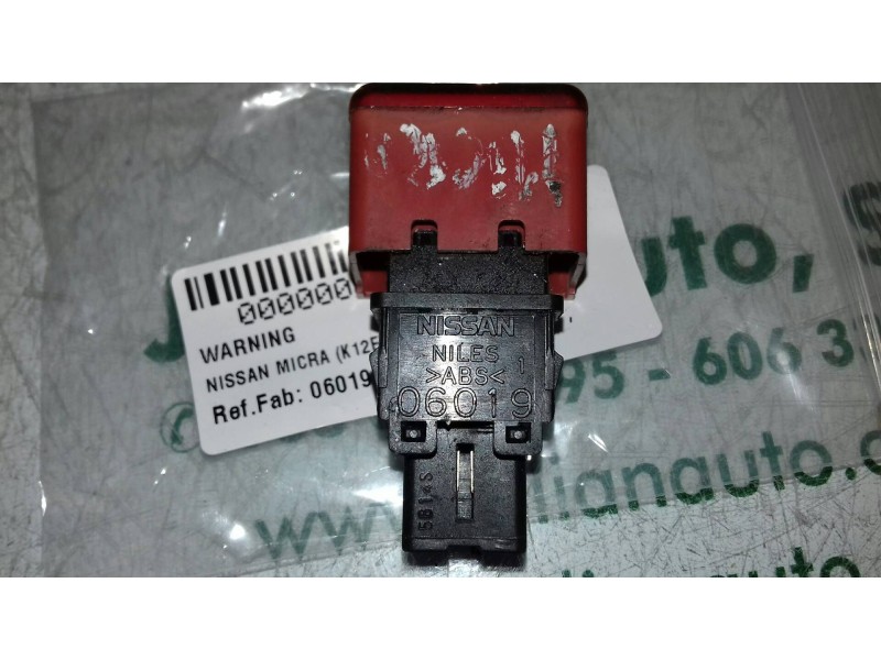 Recambio de warning para nissan micra (k12e) acenta referencia OEM IAM 06019  4 PINES