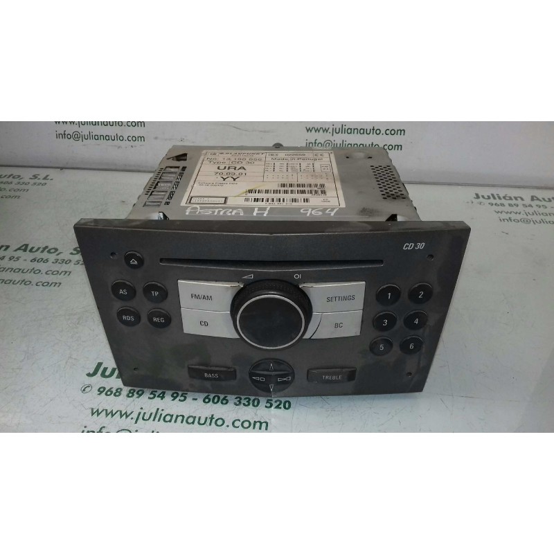 Recambio de sistema audio / radio cd para opel astra h berlina cosmo referencia OEM IAM 7644221310 13190856 BLAUPUNKT