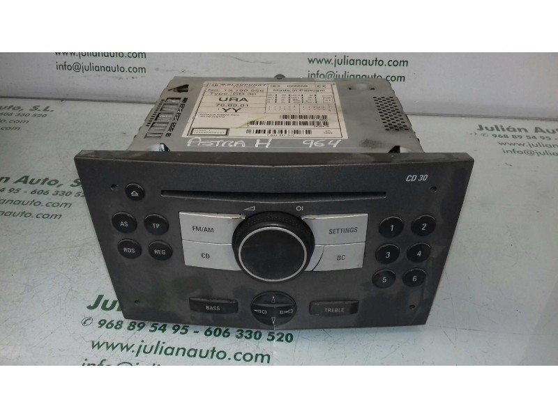 Recambio de sistema audio / radio cd para opel astra h berlina cosmo referencia OEM IAM 7644221310 13190856 BLAUPUNKT