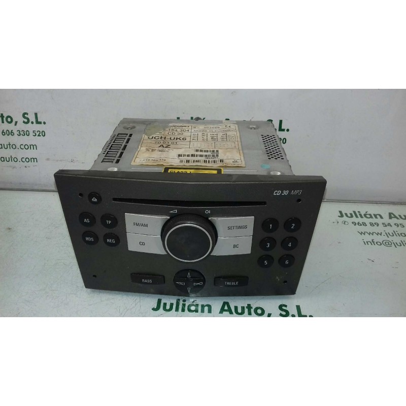 Recambio de sistema audio / radio cd para opel astra h berlina essentia referencia OEM IAM 7643103310  BLAUPUNKT