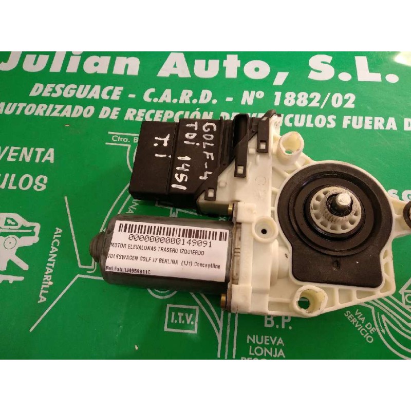 Recambio de motor elevalunas trasero izquierdo para volkswagen golf iv berlina (1j1) conceptline referencia OEM IAM 1J4959811C 1