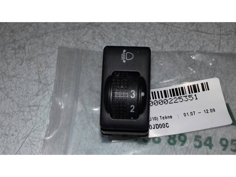 Recambio de mando luces para nissan qashqai (j10) tekna referencia OEM IAM 25190JD00C 4 PINES REGULADOR LUCES