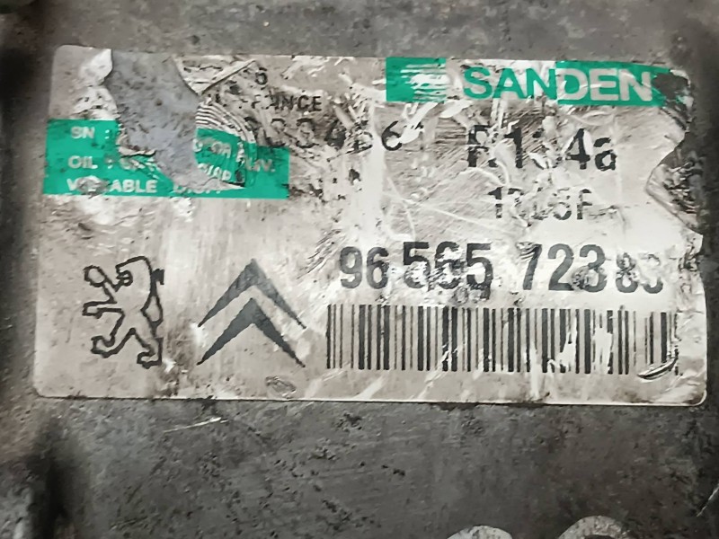 Recambio de compresor aire acondicionado para citroen c6 exclusive referencia OEM IAM 9656572380  SANDEN