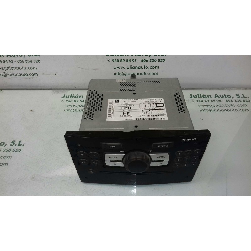 Recambio de sistema audio / radio cd para opel corsa d excellence referencia OEM IAM 497316088 13289921 DELPHI GRUNDIG