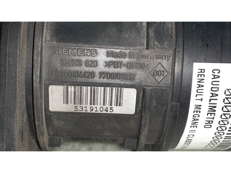 Recambio de caudalimetro para renault megane ii classic berlina confort authentique referencia OEM IAM H7700104426 7700109812 5W