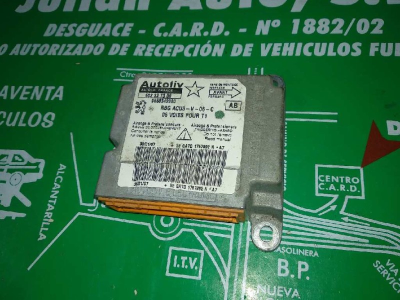 Recambio de centralita airbag para peugeot 206 berlina xs referencia OEM IAM 602327300 9660349980 AUTOLIV