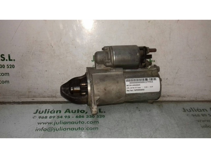 Recambio de motor arranque para opel astra gtc enjoy referencia OEM IAM FGP55556092 8000048 VALEO
