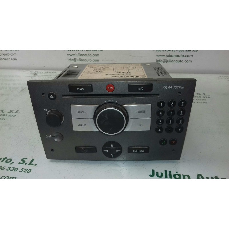 Recambio de sistema audio / radio cd para opel vectra c caravan elegance referencia OEM IAM 7643112310 13113147 BLAUPUNKT