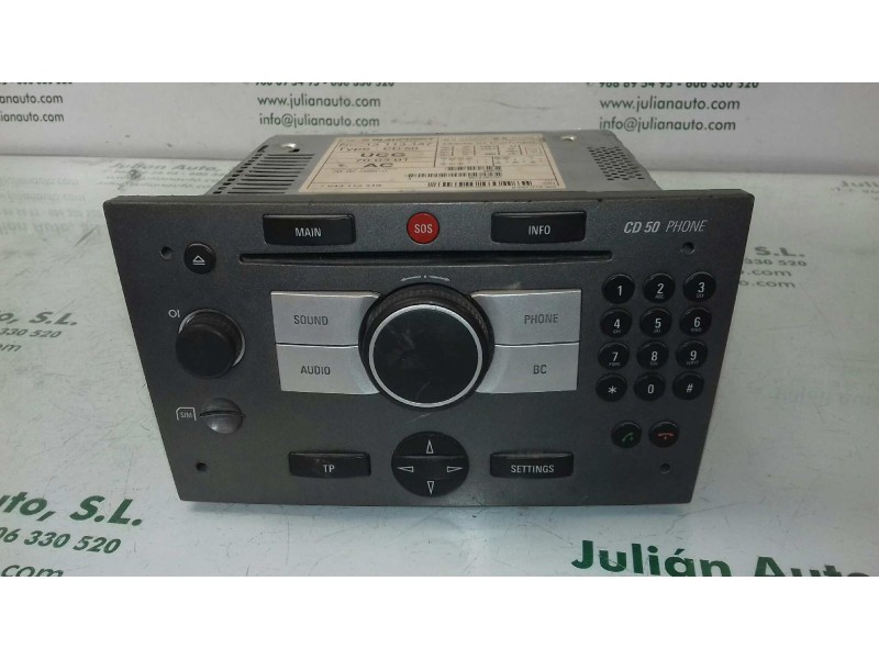 Recambio de sistema audio / radio cd para opel vectra c caravan elegance referencia OEM IAM 7643112310 13113147 BLAUPUNKT