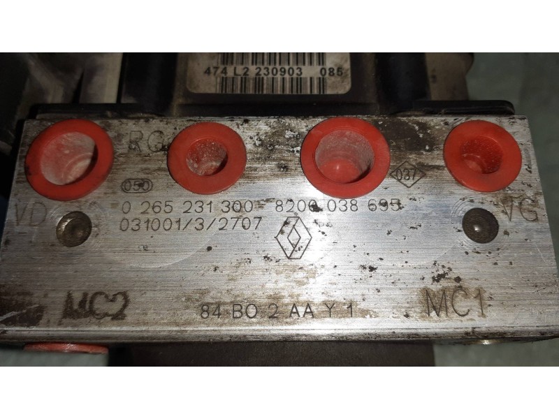Recambio de abs para renault megane ii classic berlina confort authentique referencia OEM IAM 8200038695 0265231300 0265800300