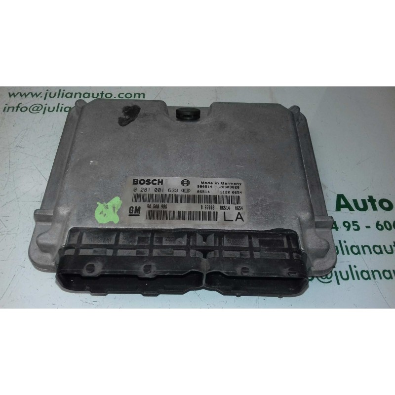 Recambio de centralita motor uce para opel vectra b berlina básico (1999) referencia OEM IAM 90508986 0281001633 BOSCH