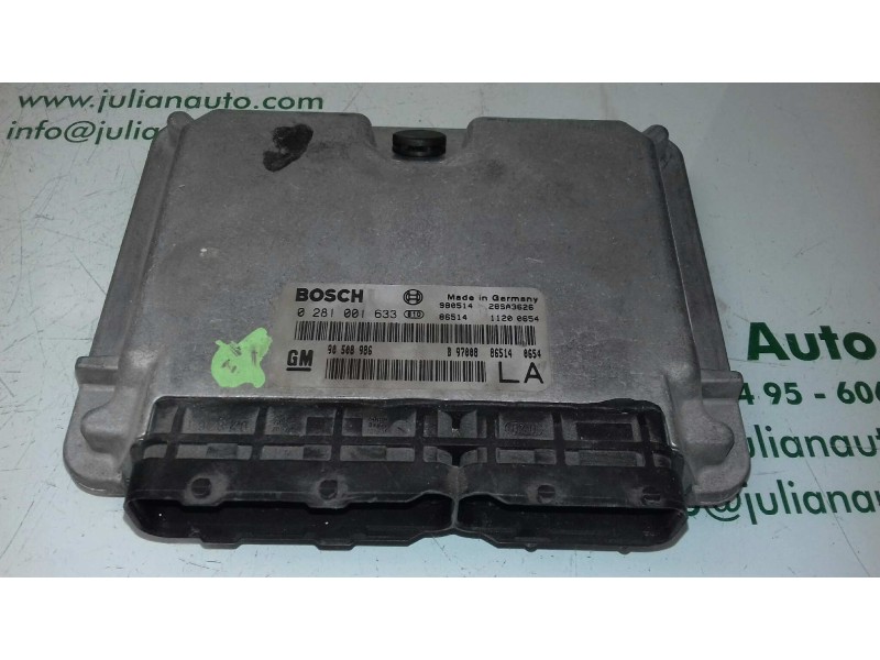 Recambio de centralita motor uce para opel vectra b berlina básico (1999) referencia OEM IAM 90508986 0281001633 BOSCH Recambio de centralita motor uce para opel vectra b berlina básico (1999) referencia OEM IAM 90508986 0281001633 BOSCH