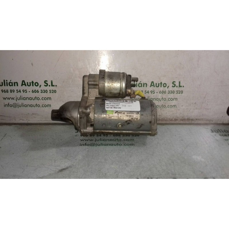 Recambio de motor arranque para opel corsa d cmon referencia OEM IAM 55221292 TS18E33 VALEO