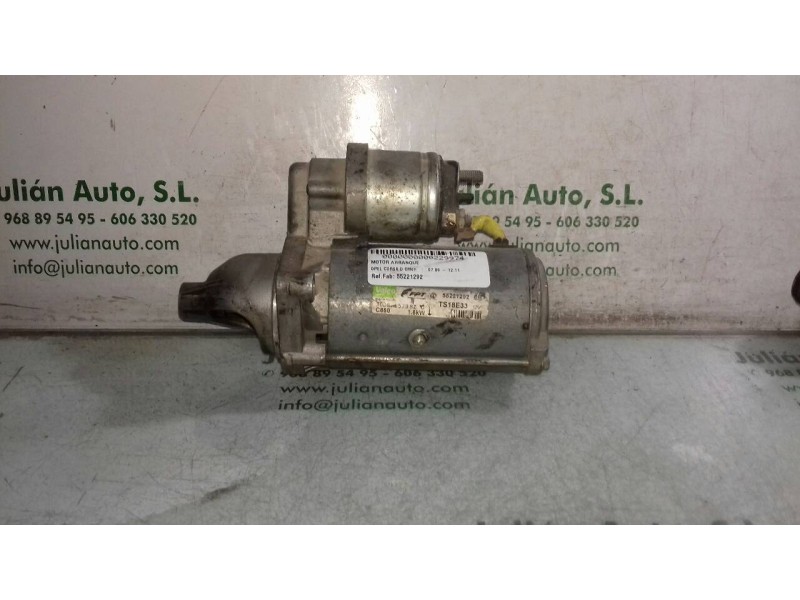 Recambio de motor arranque para opel corsa d cmon referencia OEM IAM 55221292 TS18E33 VALEO