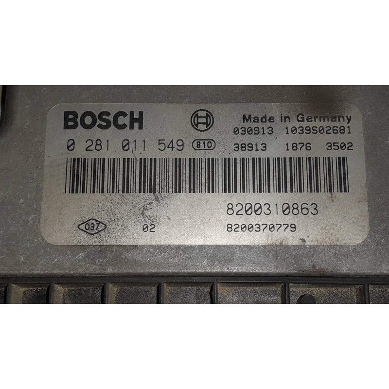 Recambio de centralita motor uce para renault megane ii classic berlina confort authentique referencia OEM IAM 8200310863 820037