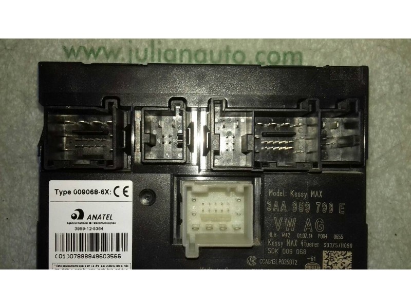 Recambio de modulo confort para volkswagen passat variant (365) edition bluemotion referencia OEM IAM 3AA959799E 5DK009068 