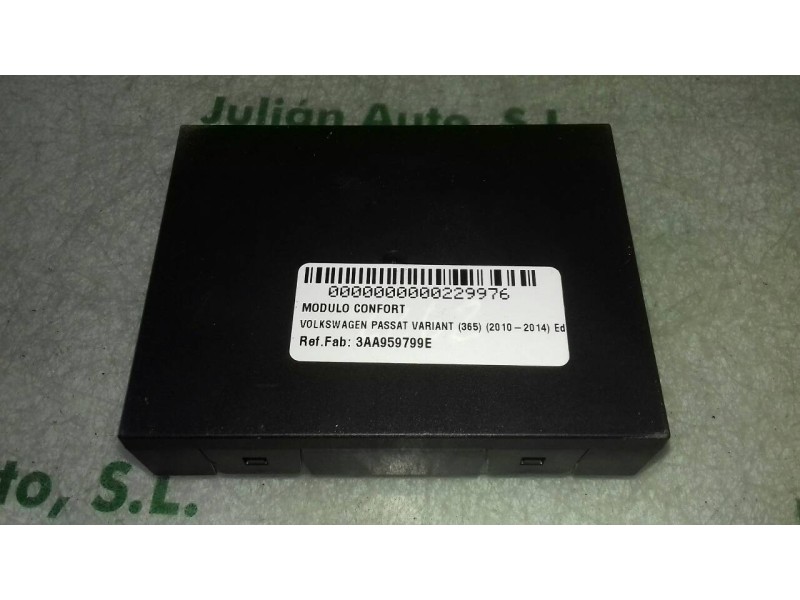 Recambio de modulo confort para volkswagen passat variant (365) edition bluemotion referencia OEM IAM 3AA959799E 5DK009068 