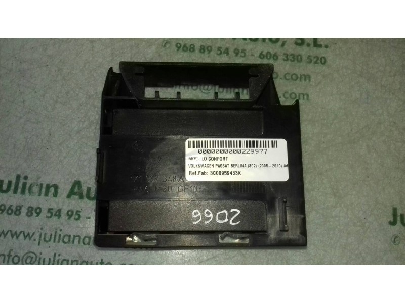 Recambio de modulo confort para volkswagen passat berlina (3c2) advance referencia OEM IAM 3C00959433K 1K1907348A TRW