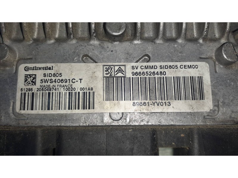 Recambio de centralita motor uce para peugeot 107 urban referencia OEM IAM 9666526480 5WS40691CT CONTINENTAL