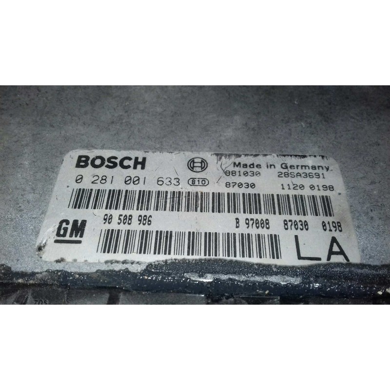 Recambio de centralita motor uce para opel vectra b berlina básico (1999) referencia OEM IAM 90508986 0281001633 BOSCH
