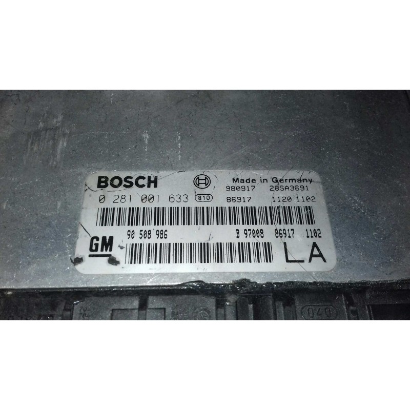 Recambio de centralita motor uce para opel vectra b berlina básico (1999) referencia OEM IAM 90508986 0281001633 BOSCH