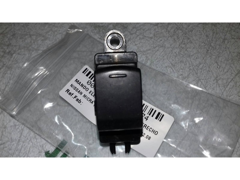 Recambio de mando elevalunas delantero derecho para nissan micra (k12e) acenta referencia OEM IAM  BLANCO 5 + 1 PINES
