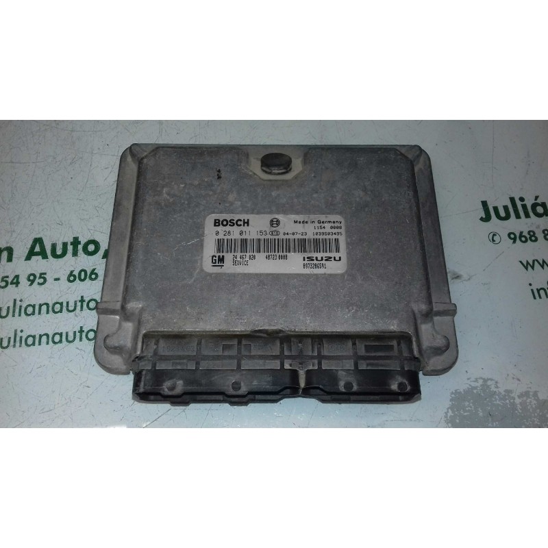 Recambio de centralita motor uce para opel astra g berlina club referencia OEM IAM 24467020 0281011153 BOSCH