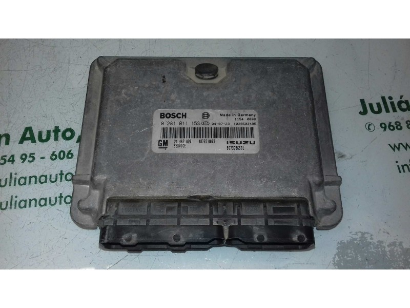 Recambio de centralita motor uce para opel astra g berlina club referencia OEM IAM 24467020 0281011153 BOSCH